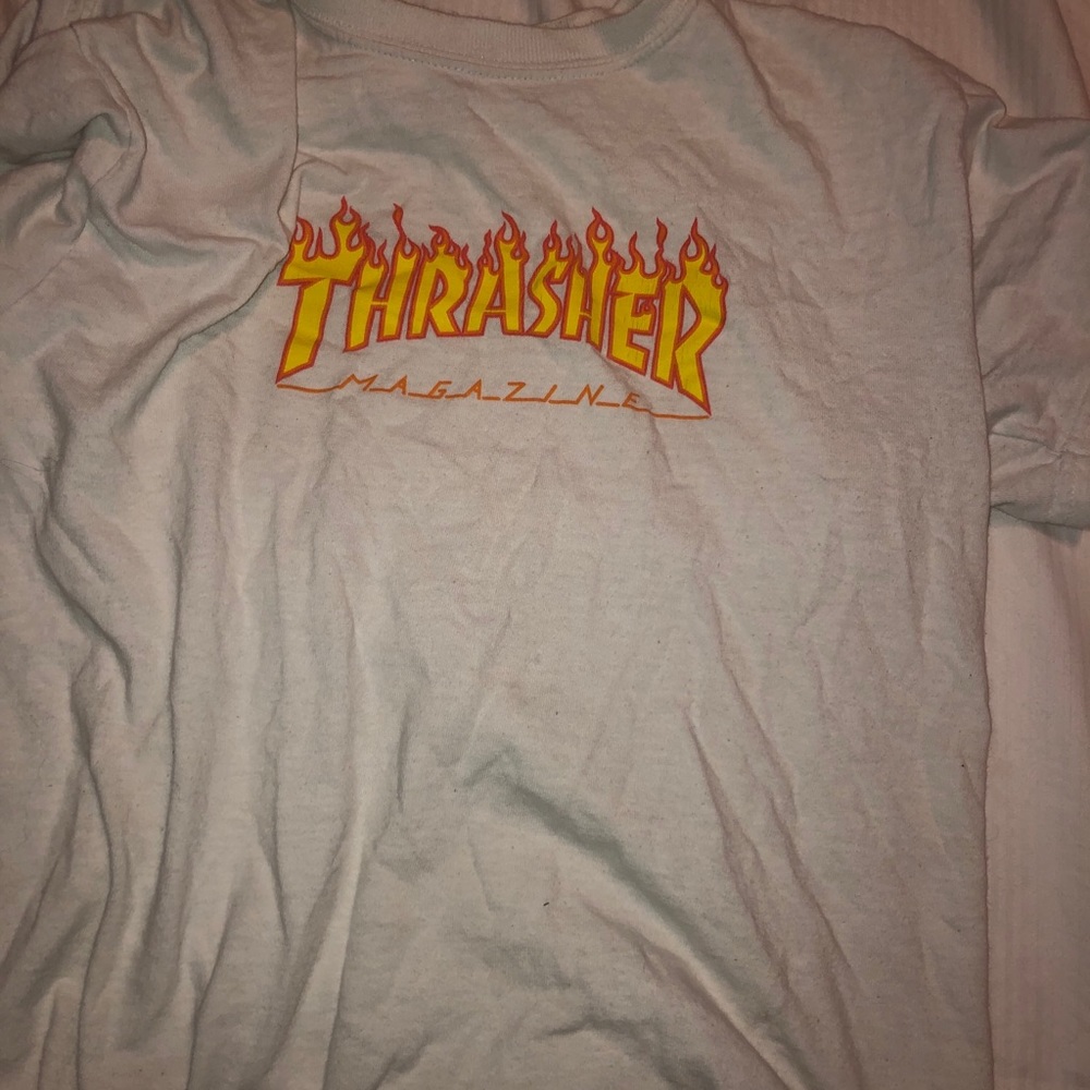 Original white unisex thrasher shirt